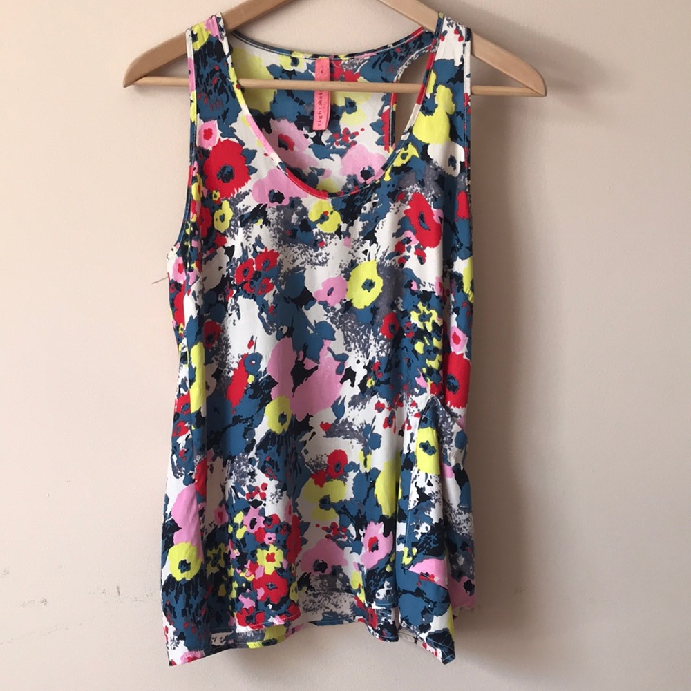 Multi Colored Tank with cute side pocket